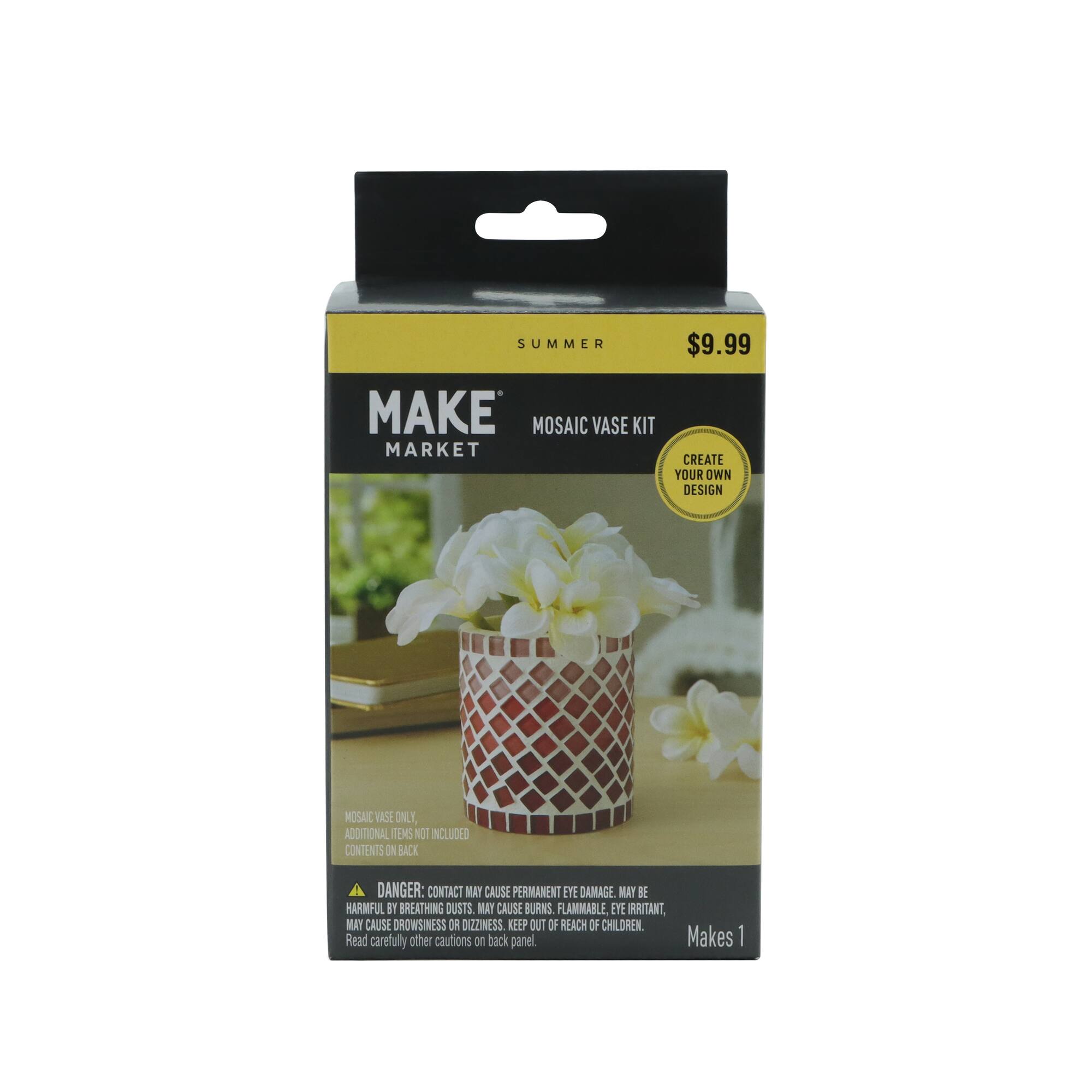 Pink Mosaic Vase Kit by Make Market®
